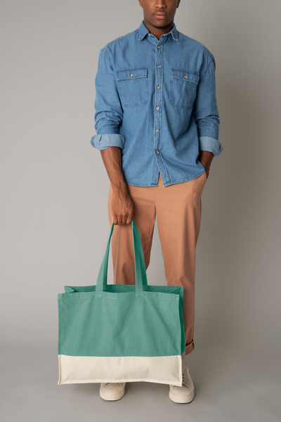 WESTFORD MILL - W858 earthaware organic contrast shopper - 0