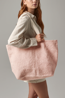 WESTFORD MILL - W466 soft washed jute beach bag-1