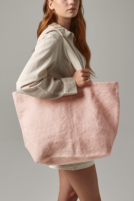 WESTFORD MILL - W466 soft washed jute beach bag