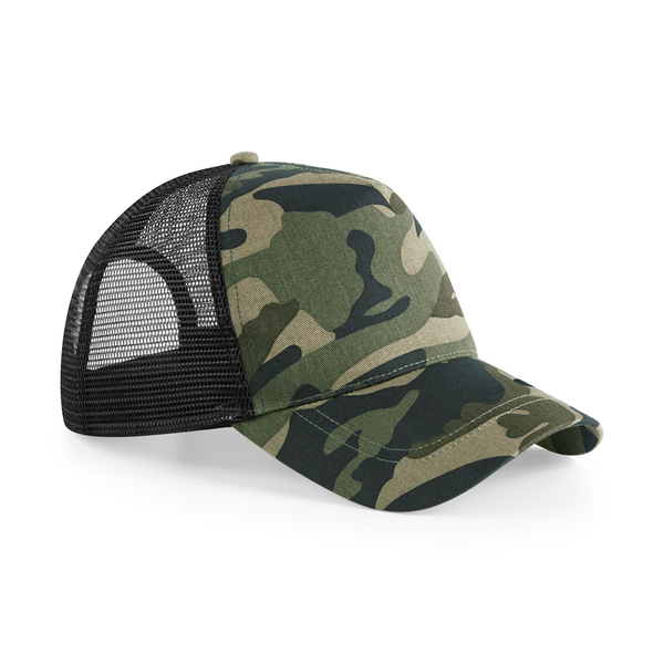 BEECHFIELD - B694 camo snapback trucker