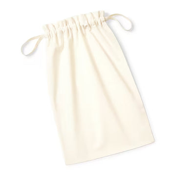 WESTFORD MILL - W118 organic cotton draw cord bag - 0