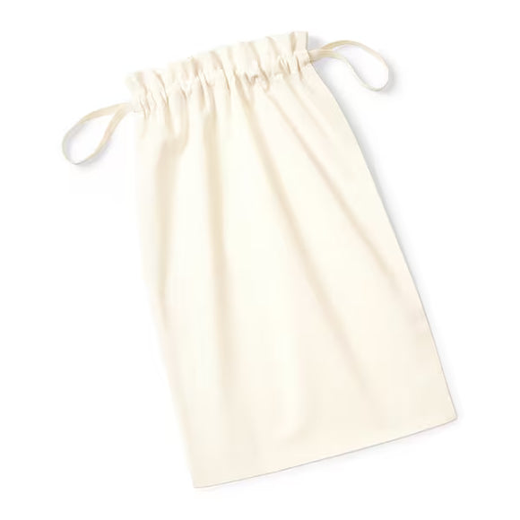 WESTFORD MILL - W118 organic cotton draw cord bag