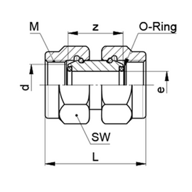 SERTO - SO 11345 OR raccordo orientabile con O-ring - 0