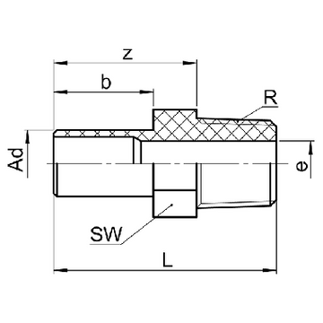 SERTO - SO 31600 Nipplo maschio orientabile - 0