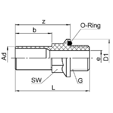 SERTO - SO 31624 OR Nipplo maschio orientabile - 0