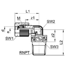 SERTO - SO 32421 NPT Raccordo a gomito con filetto maschio NPT-2